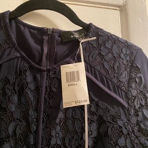 Adelyn Rae navy cocktail dress